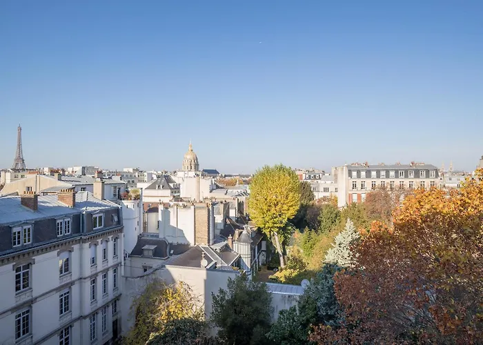 Eiffel Tower View + Terrace Saint Germain Des Pres
